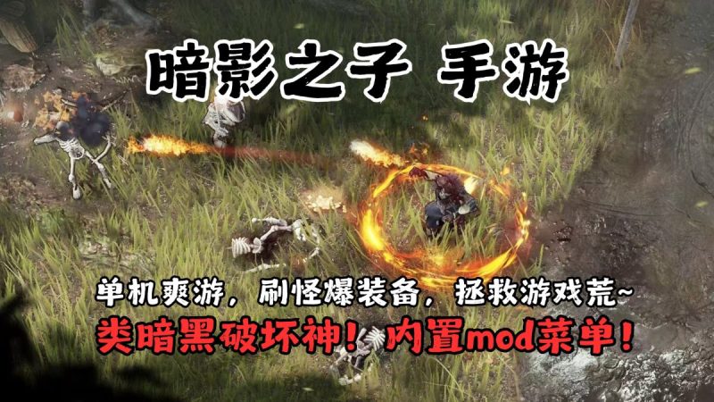 暗影之子[完整版]一款专为移动端设计的高品质暗黑刷宝街机风格RPG游戏，融合了奇幻美感与黑暗刺激！-梨子乐手游