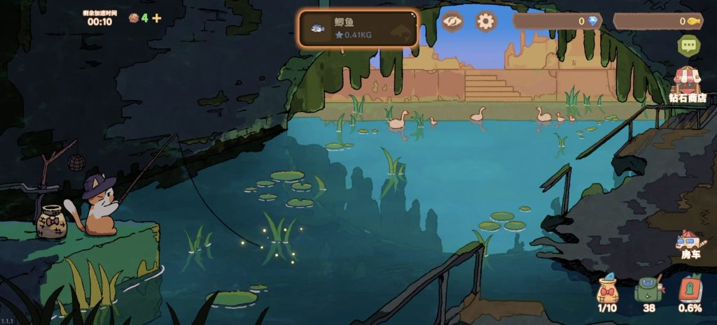 图片[2]-猫猫钓游记（完整版+免内购）Steam移植  上班摸鱼神游！95%好评超可爱橘猫钓鱼！-梨子乐手游